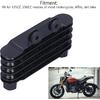 Motorcycle Oil Cooler, Universal Engine Oil Cooler Cooling Radiator Accessory for 125-250CC Motorcycles ATV Dirt Bike 5 Row Replacement
