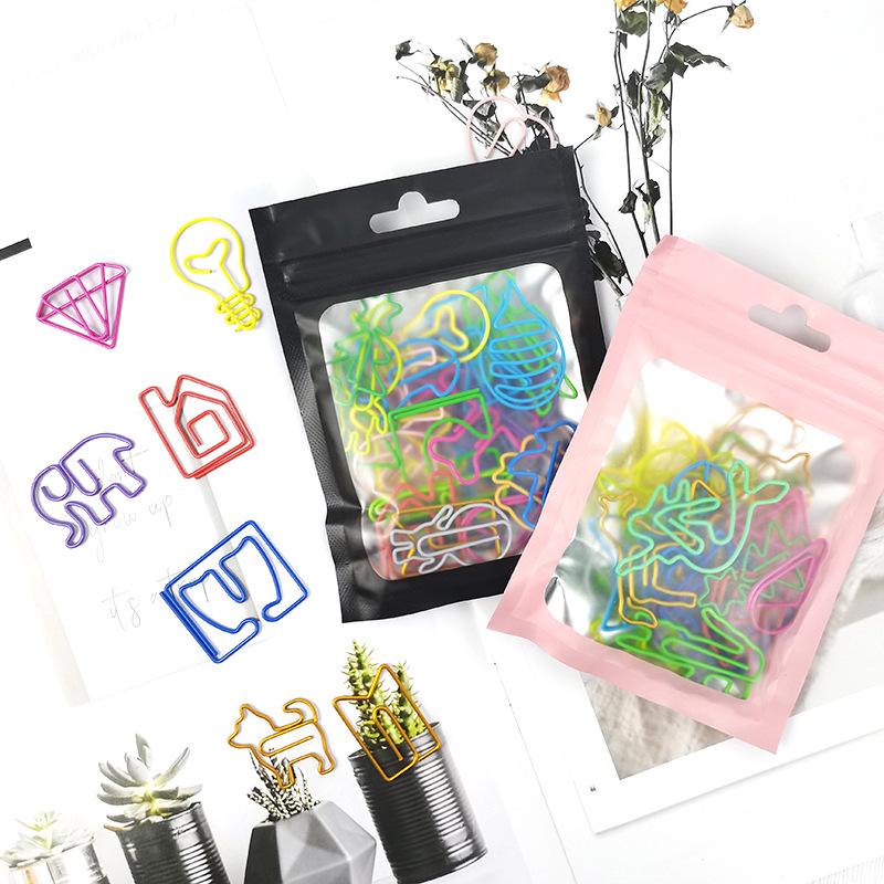 

Cartoon-Shaped Metal Paperclips Blind Bag – Unique Stationery Bookmarks with Free Shipping 1 bag [30 pieces/bag] Various shapes random
