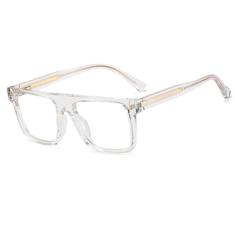 Fashionable Black Square Anti Blue Light Reading Glasses Spring Leg TR90 Presbyopia Glasses Customizable 0 to +600
