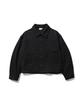 Anglan Heavy Sweat Trucker Jacket - Black