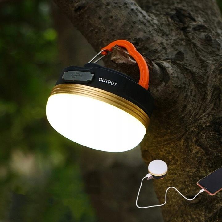 Lampa Turystyczna Latarka Kempingowa Led Powerbank Led Lampa Namiotu
