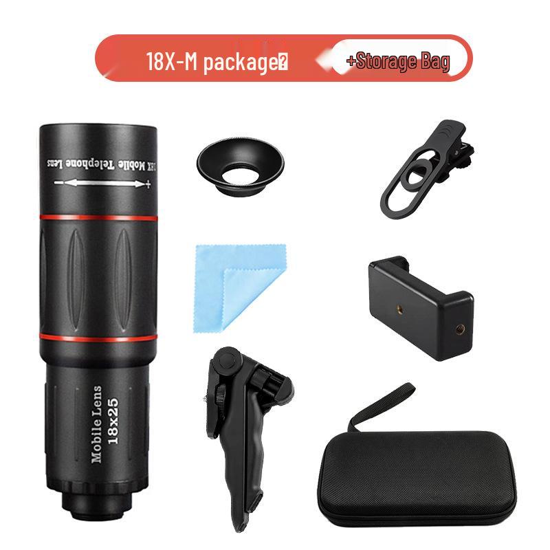 18× HD Mobile Phone Telephoto Lens for Concert & Long-Distance Photography