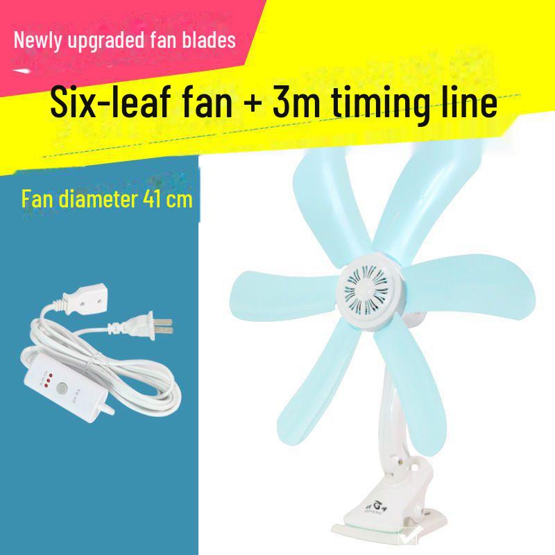 Compact Clip-On Fan for Dorms and Bedrooms - Powerful Wind, Ideal for Beds, Versatile Hanging or Stand Use