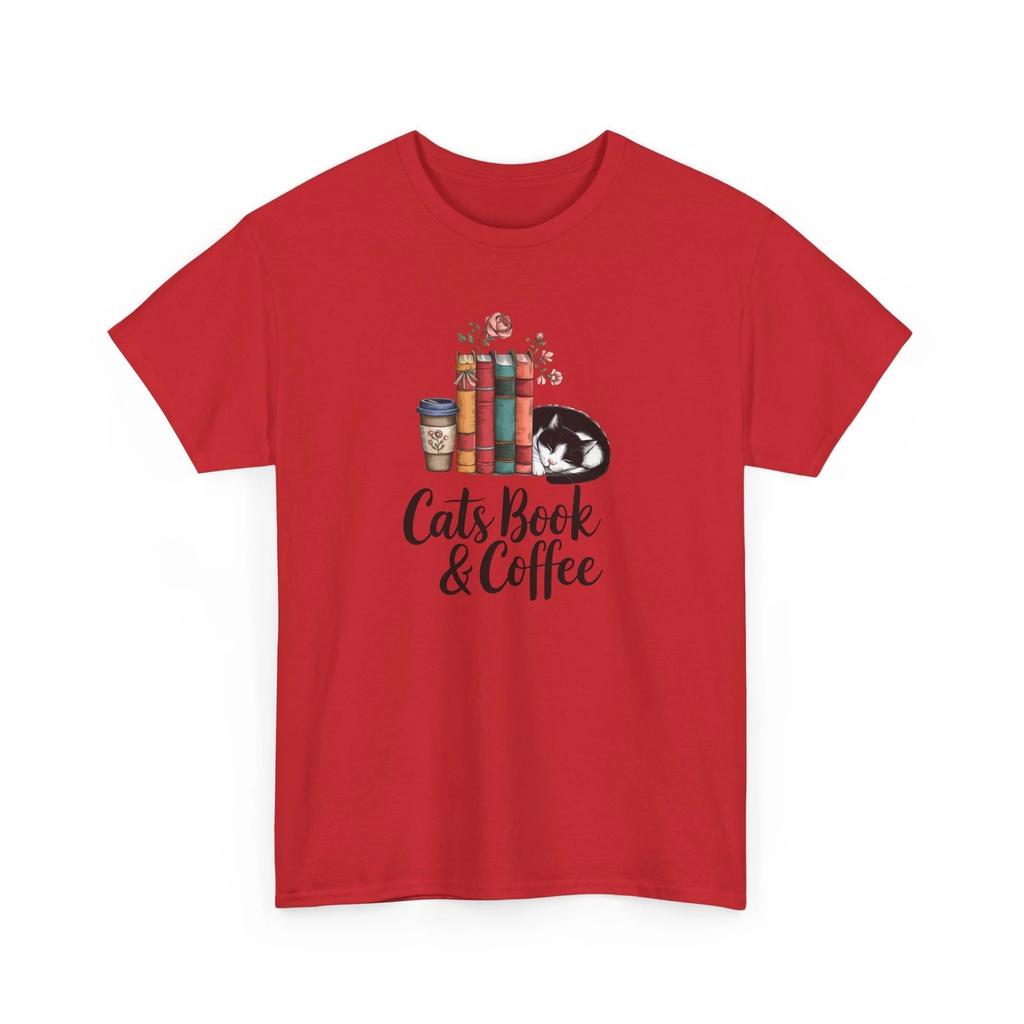 Book T-Shirt | Booktrovert T-Shirt | Cats Book and Coffee Shirt