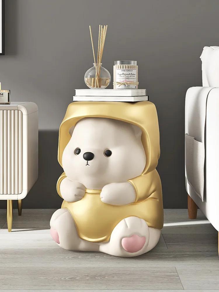 Porch Shoe Stool Household Doorway Bear Ornaments Living Room Sofa Stool Home Accessories Floor Decoration New House Gifts