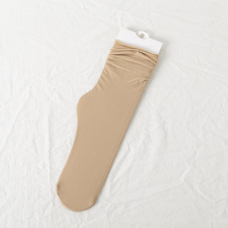 Bingbing Women's Trendy Mid-Calf Scrunched Socks - Summer To Autumn Versatile Style