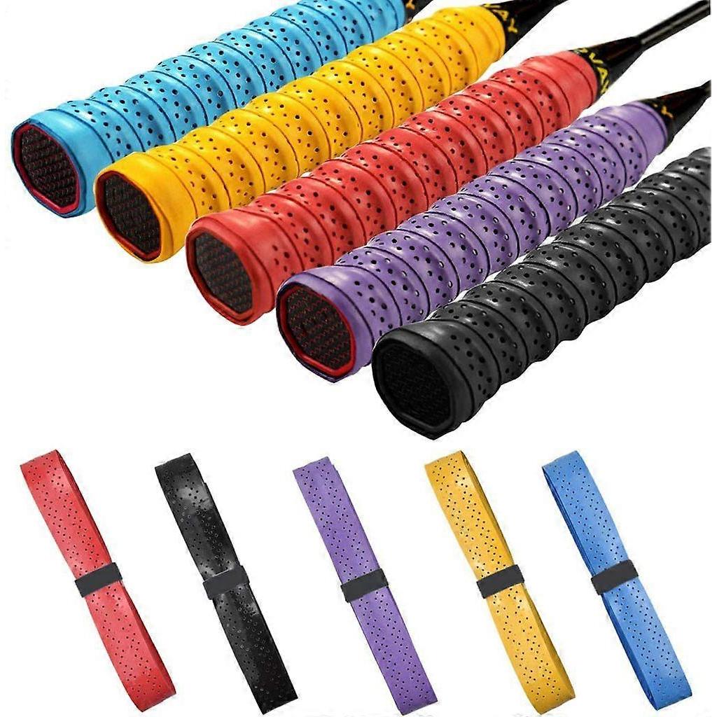 5 Stück Griffband Anti-Rutsch Overgrip Badminton Griff Für Tennis Griffband Squash Schläger