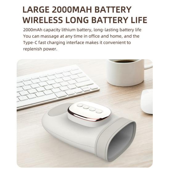 Hand Massager with Heat And Compression Cordless Hand Massager with 3 Massages 4 Temps 5 Compression for Arthritis Carpal Tunnel Gift for Women Men