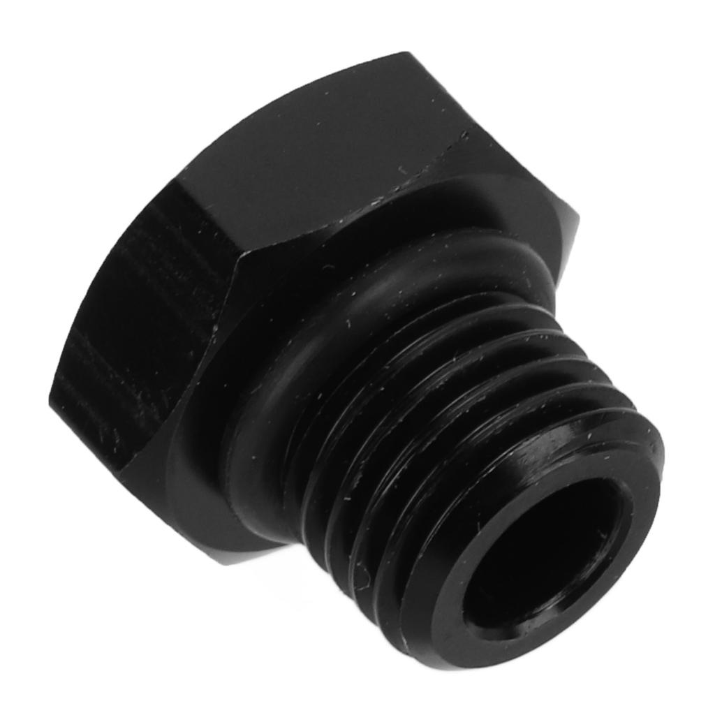 Block Off Plug Fitting Adapter Male Hex Steel Universal 4000PSI Black for VehicleAN10