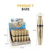 YANQINA Golden Tube Mascara Waterproof Fiber Long Without Smudge Three -effect One 3D Mascara Silicon Head