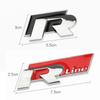 AABIP1 3D Metal Car Body Sticker RLine R Emblem Sticker For Volkswagen Passat b6 Golf Amarok T5 Phaeton Polo Car Body Decoration Paster
