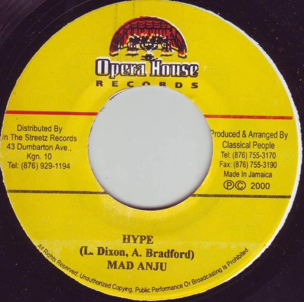 

7-дюймовая пластинка MADD ANJU - Hype NONE Opera House 2000 Ямайка Регги, Ска и Даб Б/У