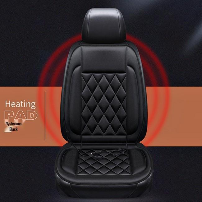 Universal Car Heated Seat Cushion, 12V, Winter Insulated, Single/Double Seat