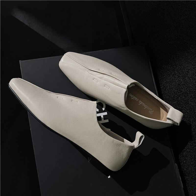 Fashion Fashion Versatile Woman Shoes 2025 Spring New Square Toe Flat Shoes Simple Women's Loafers Anti Slip Women Casual Shoe Zapatos