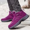 TUINANLE Women's Winter Snow Boots - Large Size, Velvet-Lined, Thickened, for Middle-Aged & Elderly Men Cotton Shoes