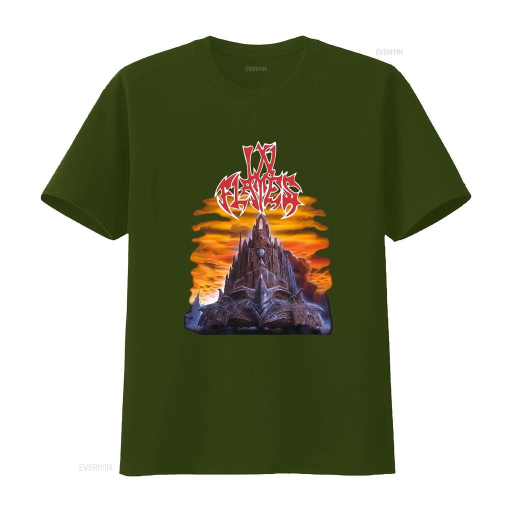 In Flames Tričko The Jester Race Rockový Koncert Vintage Design Kapela Heavy Metal vintage Vyprané Univerzální Mírně Unisex Měkké