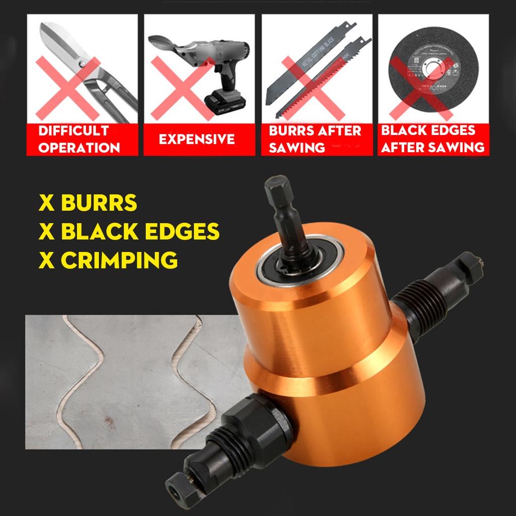 

Двухголовочная пила для резки листового металла Электрический резак Экономия усилий Высечные ножницы для пробивки Железный лист Гаечный ключ