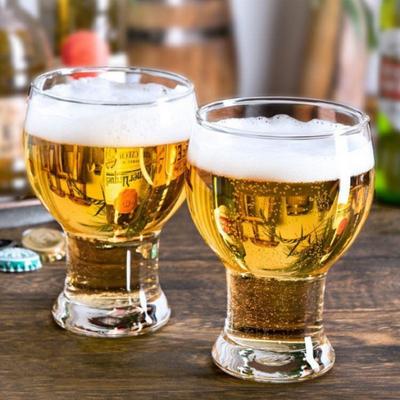 455ml Beer Cup Craft Brewing Creative Glass Cup Large Capacity Household Glass Belly Draft Beer Cup  Cups Big Drinkware