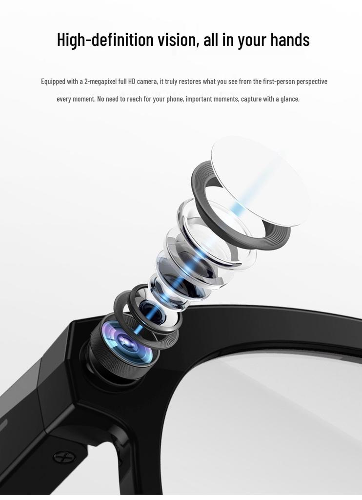 AI Photo & Video Glasses: 200MP, Translation, Call Features, Long Battery Life, M88AI Smart Bluetooth
