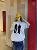 Plus-Size Women's Retro American Cotton Short-Sleeve T-Shirt, Loose Design