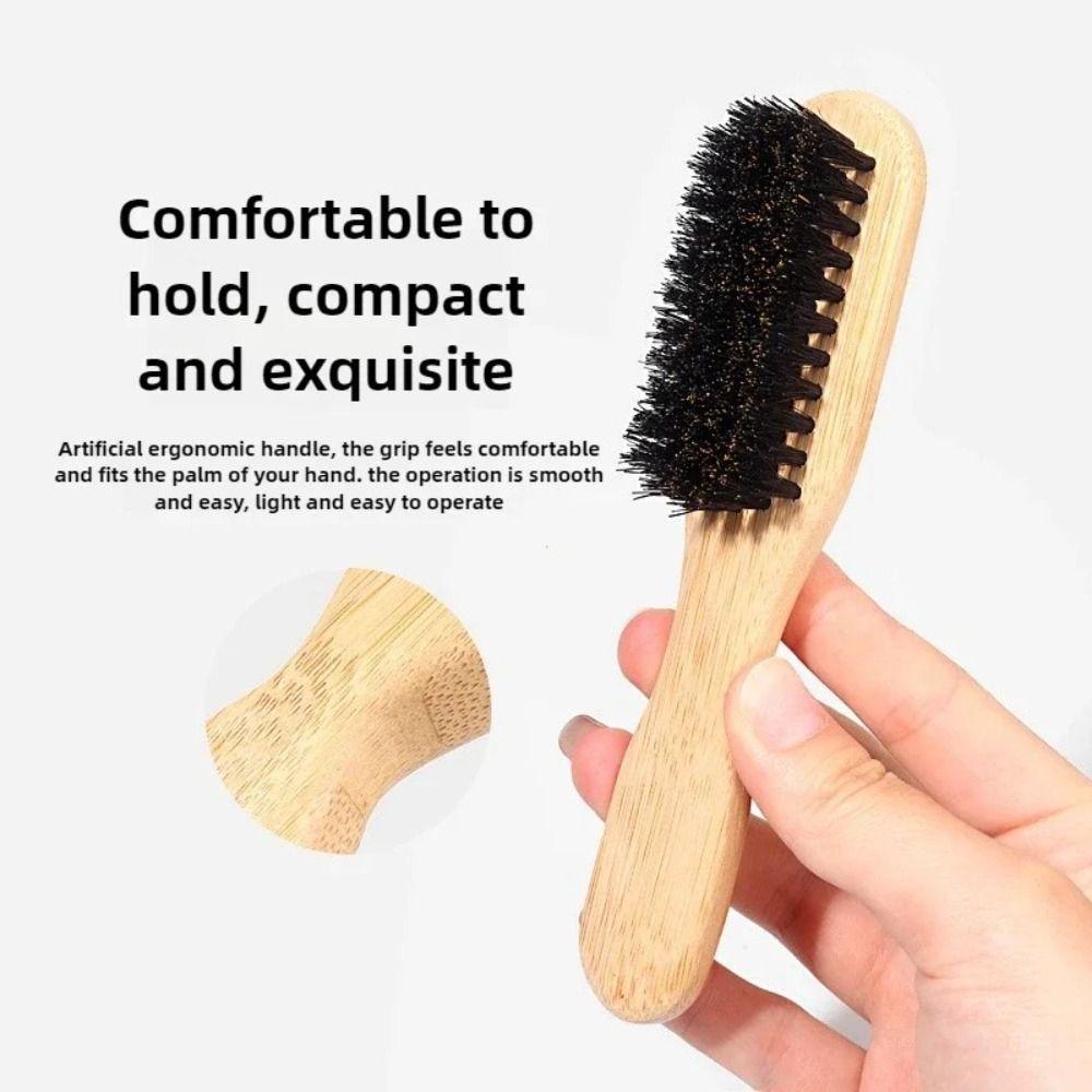 Wood Boar Bristle Hair Brush Backcombing Design Sleek Ponytail Brush  Hair Care