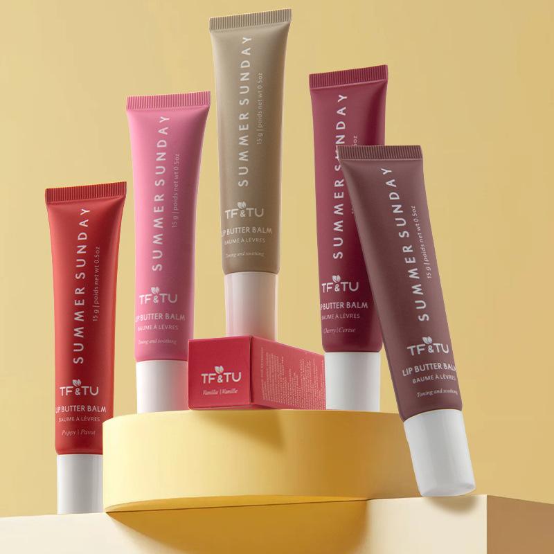 TF&TU Polypeptide Lip Gloss Butter Lip Balm Liquid Lipstick Plumping Lip Gloss Hydrating Moisturizing Lip Stain Matte Glossy Finish