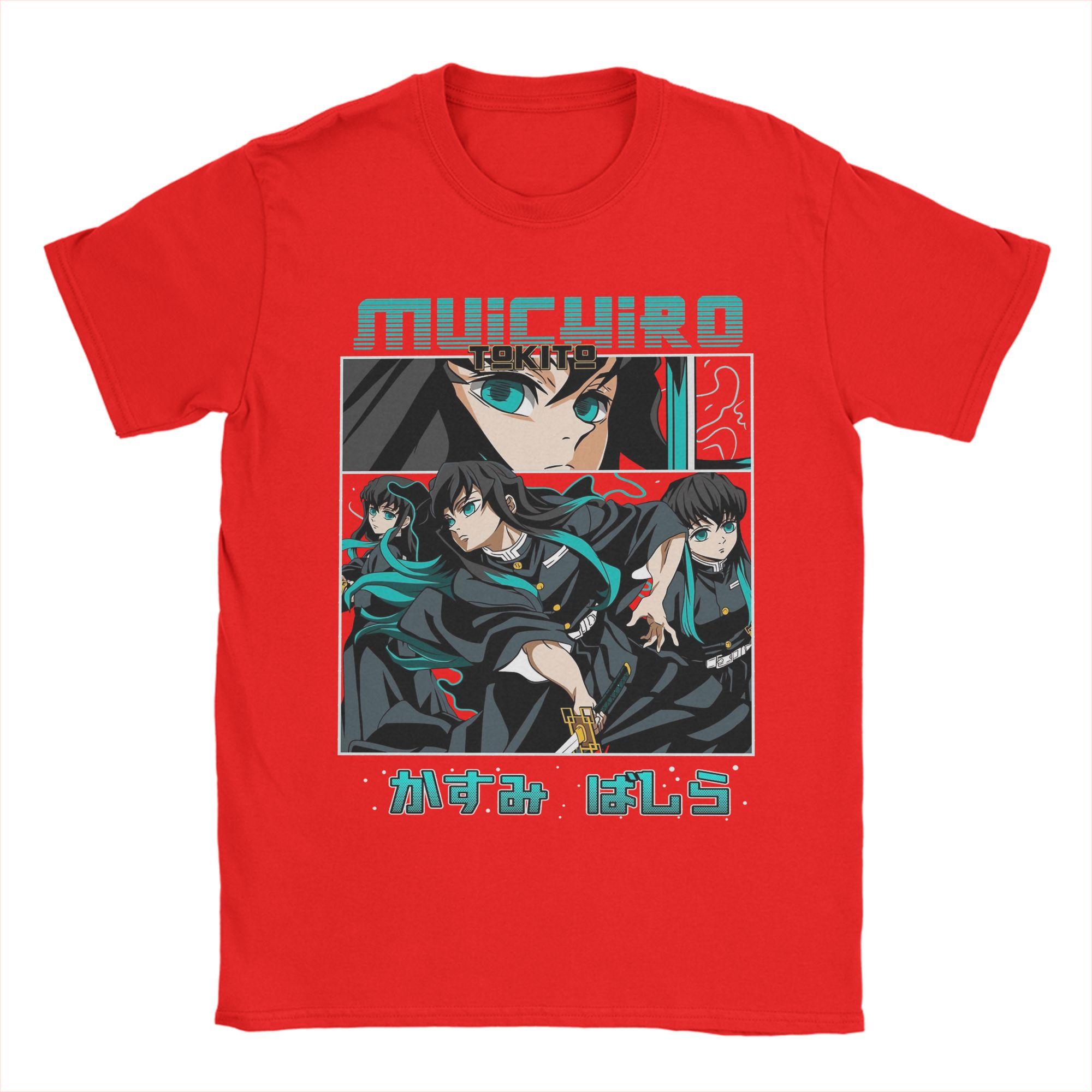 

Novelty Muichiro Tokito Demons Slayers TShirt Unisex Crew Neck 100 Cotton T Shirt Short Sleeve Tees Gift Idea Clothes S