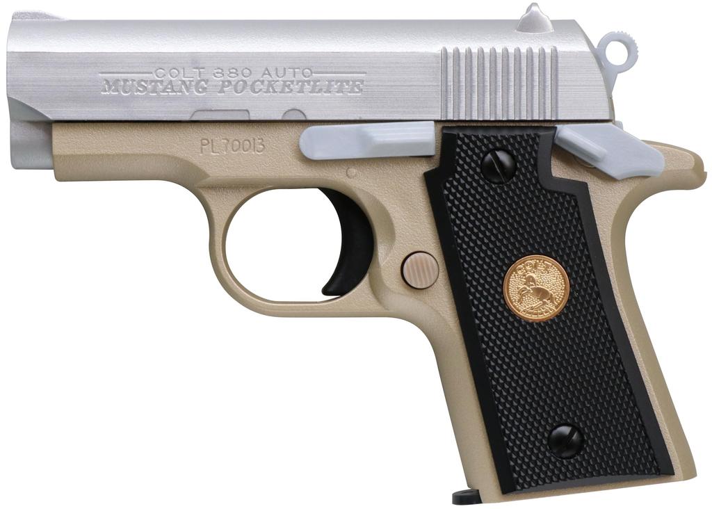 Crown Model COLT MUSTANG SILVER POCKETLITE Handgun for Ages 10 and Up High-Rank Air-Cocking