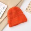New wool hats women and women autumn and winter new imitation mink ear protector cold hat showing small face gradual change color warm knitted hat