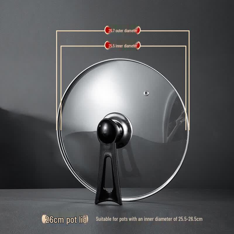 Stainless Steel Tempered Glass Pot Lid