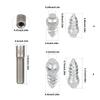 Antislip Tire Screws, 50Pcs Snow Chain Tire Studs Motorcycle Spikes Snow Chain Tire Studs Screw Snow Chain Tire Spikes