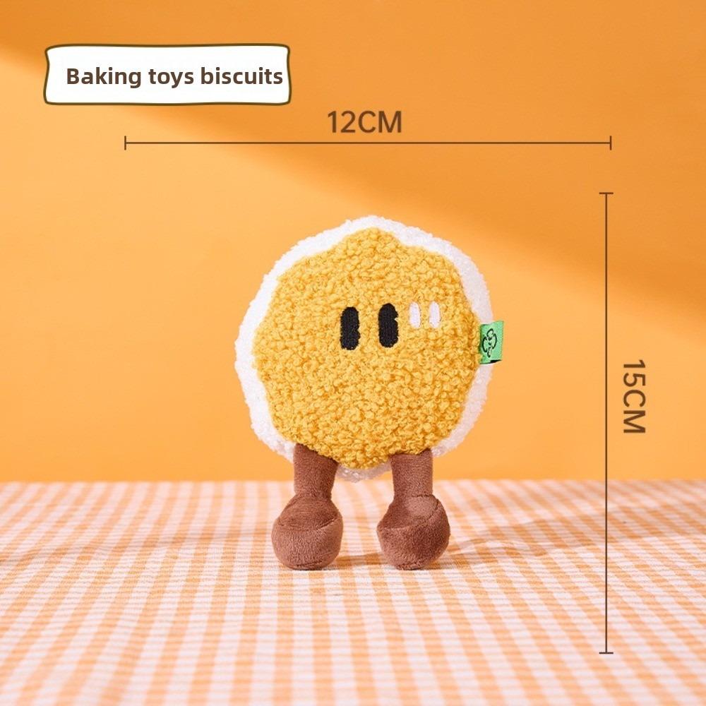 

Plush Pet Simulation Toy Breakfast Bread Series Sound Making Toys For Self Pleasure and Relaxation B
