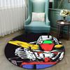 Mobile Suit Gundam Cartoon Round Rug Can Be Used To Decorate Living Rooms, Bedrooms, Sofas, and Game Rooms; Non-slip Rug.66