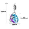 925 Silver Gold Shell Beads Jellyfish Seahorse Dangle Charm Snake Bracelet Necklace Beach Party Gift