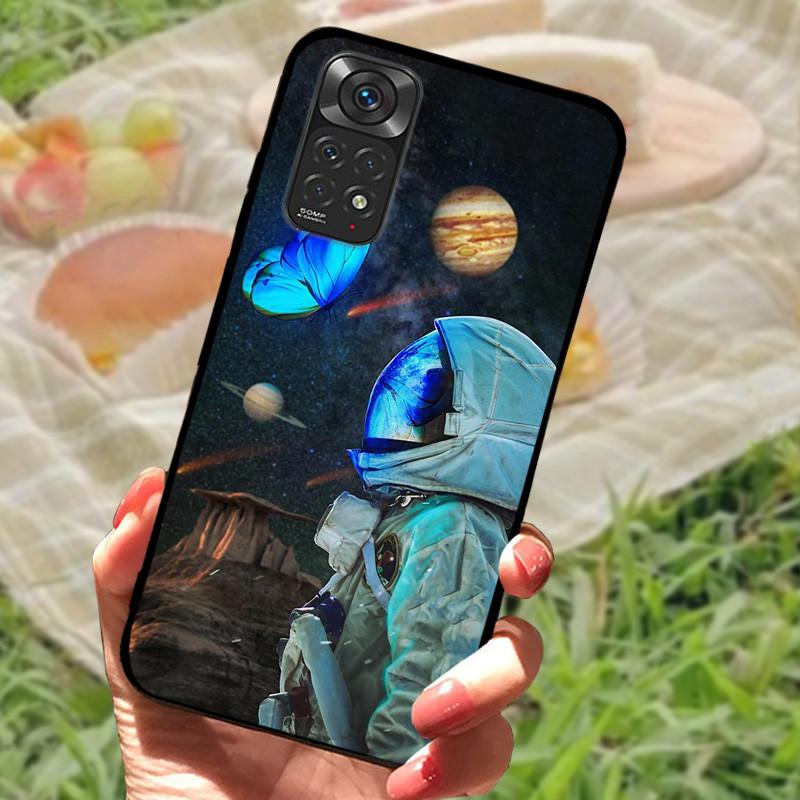 For Redmi Note 11 4G Case Cute Shockproof Silicone Soft TPU Phone Cover For Xiaomi Redmi Note 11s Bumper Cases On Note11 Pro