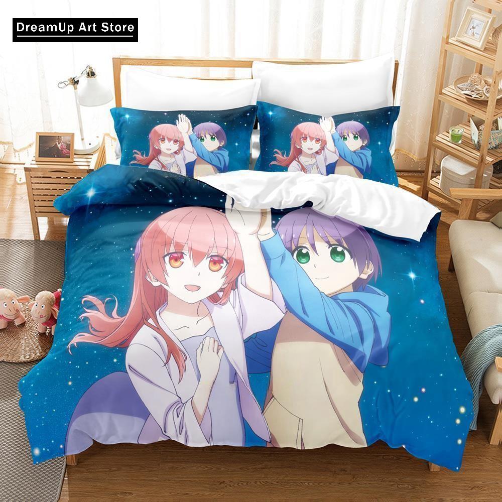 Anime TONIKAWA Měsíc pro tebe Povlečení Chlapci Dívky Jednolůžko Dvojlůžko Plná Velikost Povlak na přikrývku Povlak na polštář Postel Dospělí Ložnice