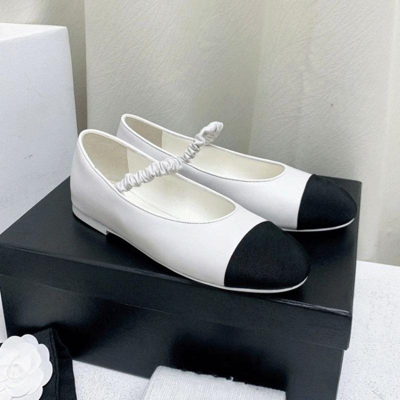 

Color matching ballet shoes women s 24 spring new flat-soled single shoes with retro Mary Jane shoes 35 белый