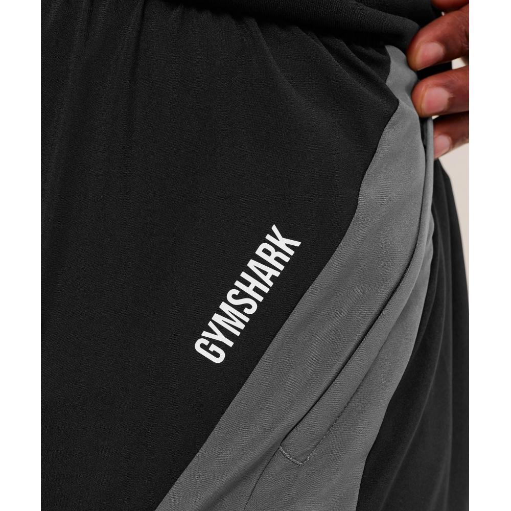 Gymshark Sport 25 Block 7  Shorts Black Dark Grey A3b9o Bb3k