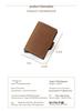 Vintage 2025 Men's Double-Layer Crazy Horse Leather Card Holder with Push-Button Pop-Up and Aluminum Clip