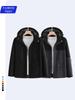 Graphene Insulated Fleece Patchwork Windbreaker for Hiking and Mountaineering