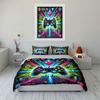 Retro Gaming Controller Design Bedding Duvet Cover Set  (1*Duvet Cover 2*Pillowcases, without duvet insert)