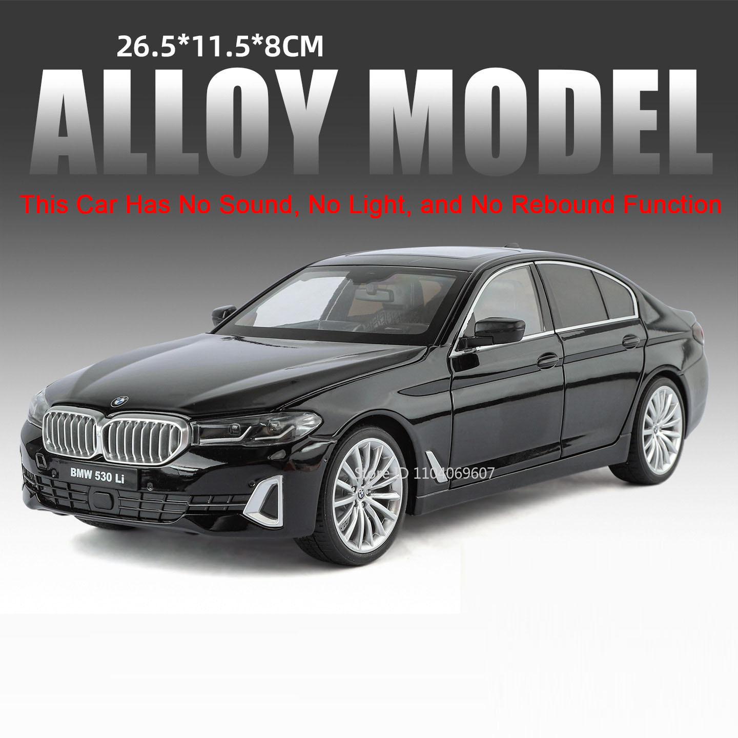 

1:Масштаб 1:18 Серия 5 530Li Игрушечные Модели Автомобилей Сплав Литье под Давлением Резиновые Шины Транспортное Средство Съемная Крыша Миниатюрный Автомобиль для Украшения Стола чёрный