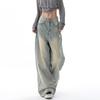 2000er Vintage Baggy Blaue Jeans Damen Y2k Harajuku High Waist Denim Hose Weiblich Retro Mode 90er Ästhetik Weite Hosen Neu
