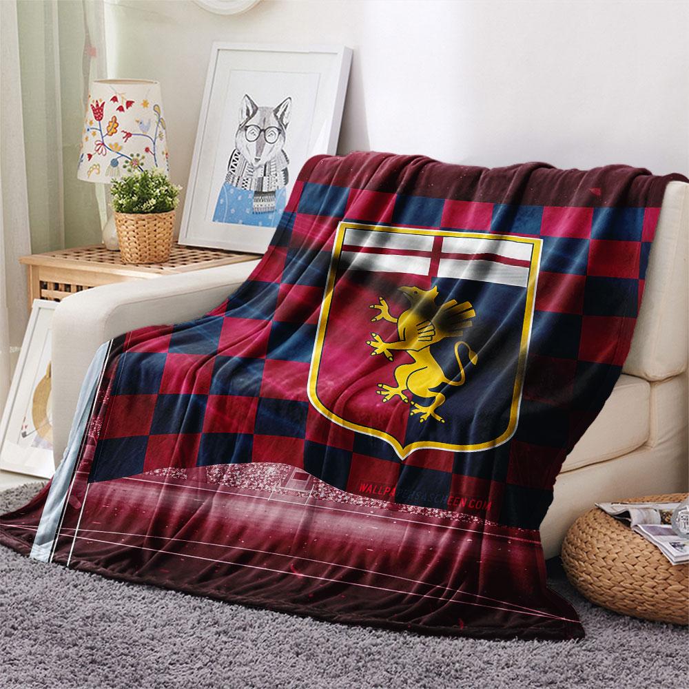 Genoa logo Blanket, High quality Comfortable for All Seasons, Home Decor, Warmth and Comfort
