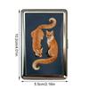 Portable Artistic Card Wallet Sturdy Metal Credit Card Organizers Traditional Art Storage Case Ideal For Travel And Gifts