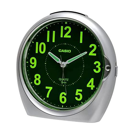 CASIO Alarm Clock Analog Silver Snooze Light TQ-481-8JF