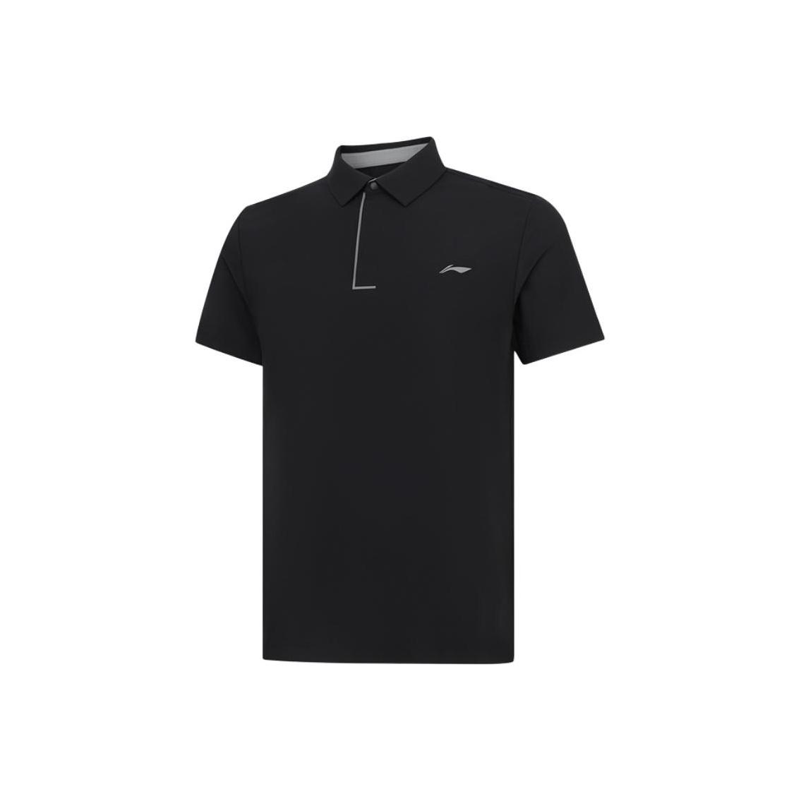 

Li-Ning Однотонная мягкая модная дышащая универсальная повседневная футболка-поло с коротким рукавом мужские топы APLU797-1 M