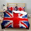 British Flag Artwork 3PCS Bedding set,Ideal for 1pc Duvet Cover And 2pcs Pillowcases Perfect for Fan gift,Ideal for Bedroom, Dormitory