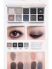 Shedella Dreamy 10-Color Eyeshadow Palette: Blue, Black Glitter, Green Ripple Shades