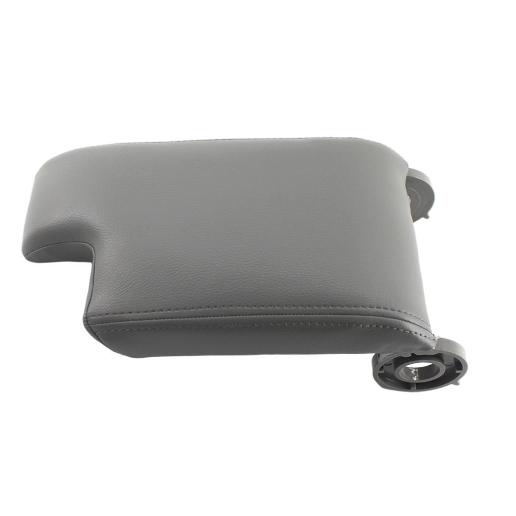Armrest Storage Cover Car Interior PU Leather for 325Ci E46 99-04 Black